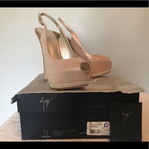 Authentic Giuseppe Zanotti Metallic Pink Sandal